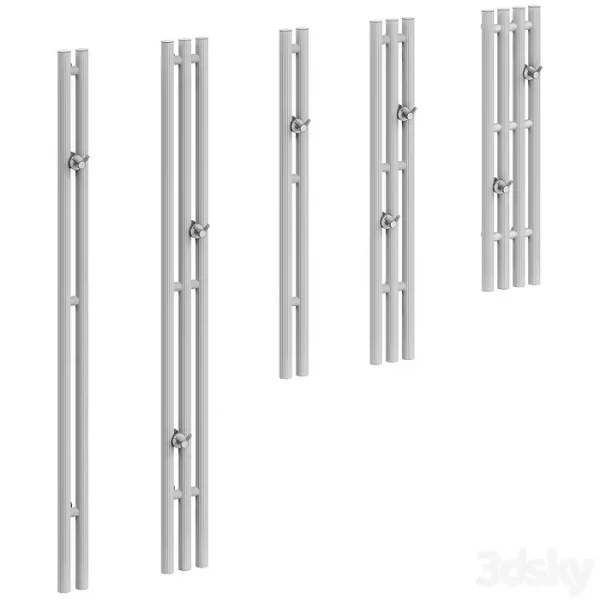 3DSky - Vertical Narrow Heated Towel Rails - Image 2