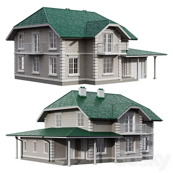 3DSky - Two Story House in a Classic Style