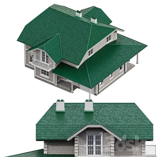 3DSky - Two Story House in a Classic Style - Image 5