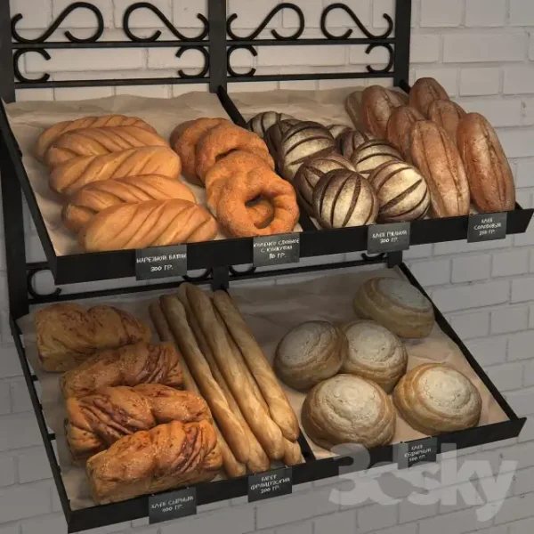 3DSky - Rack with Bread