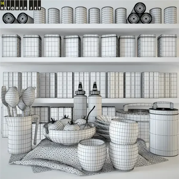 3DSky - Kitchen Set 14 - Image 2
