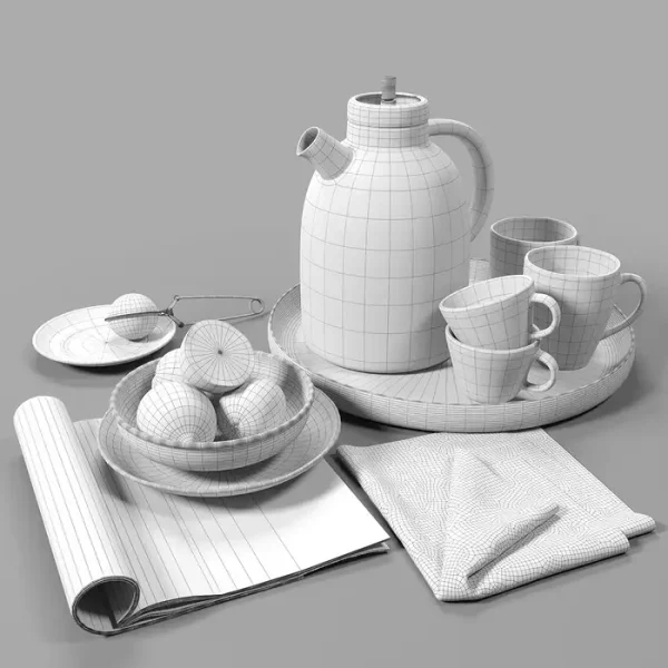 3DSky - Tea Set 01 - Image 2