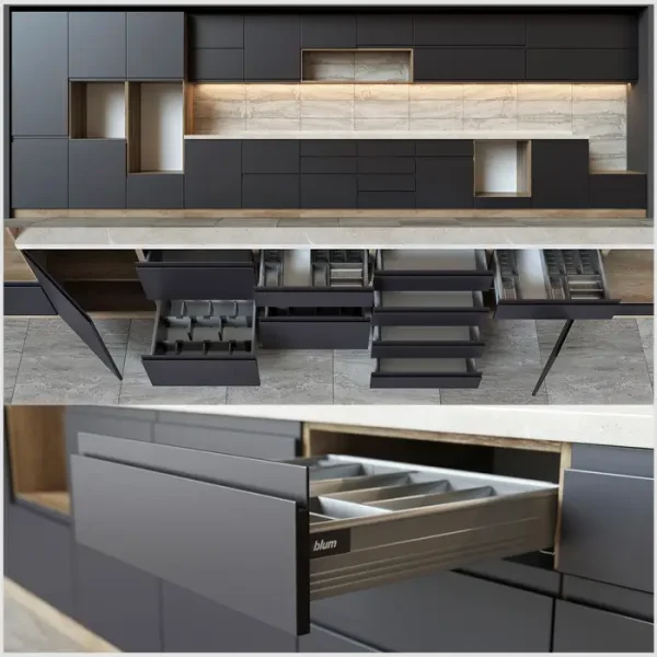 3DSky - Kitchen Units with Accessories Blum