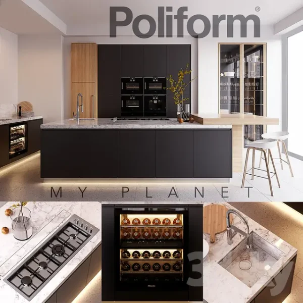 3DSky - Kitchen Poliform Varenna My Planet 4
