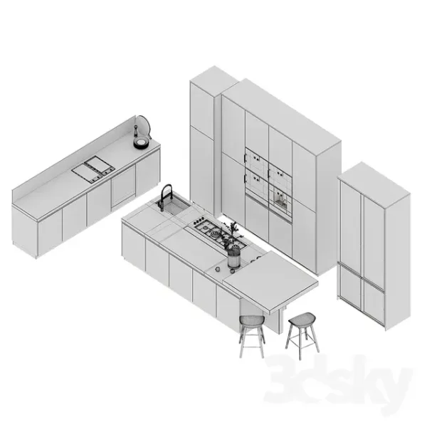 3DSky - Kitchen Poliform Varenna My Planet 4 - Image 2