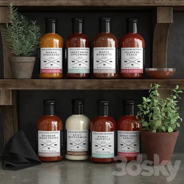 3DSky - Set of Sauces For Barbecue