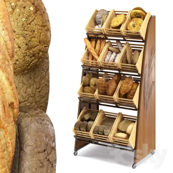 3DSky - Rack With Bread 01