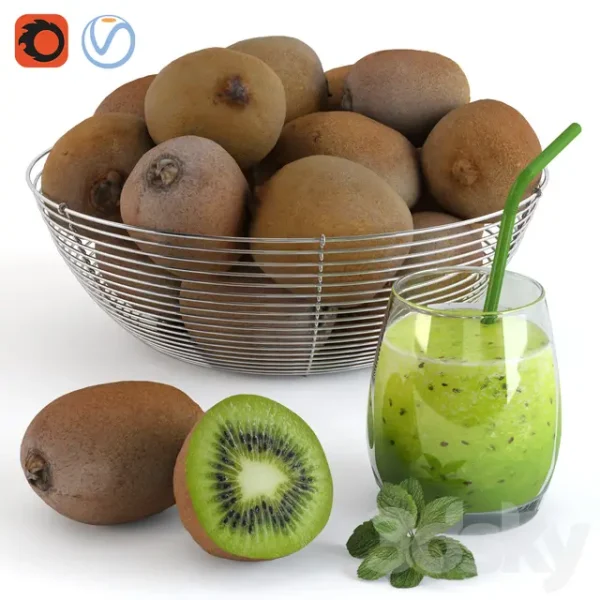 3DSky - Kiwi in a Bowl and Fresh