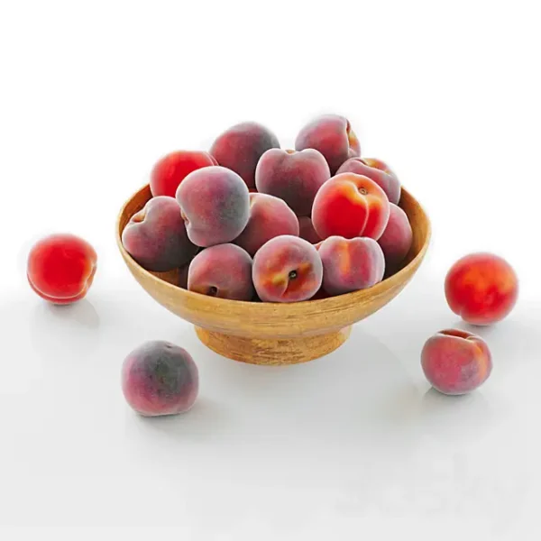 3DSky - Peaches in a Wooden Vase - Image 2