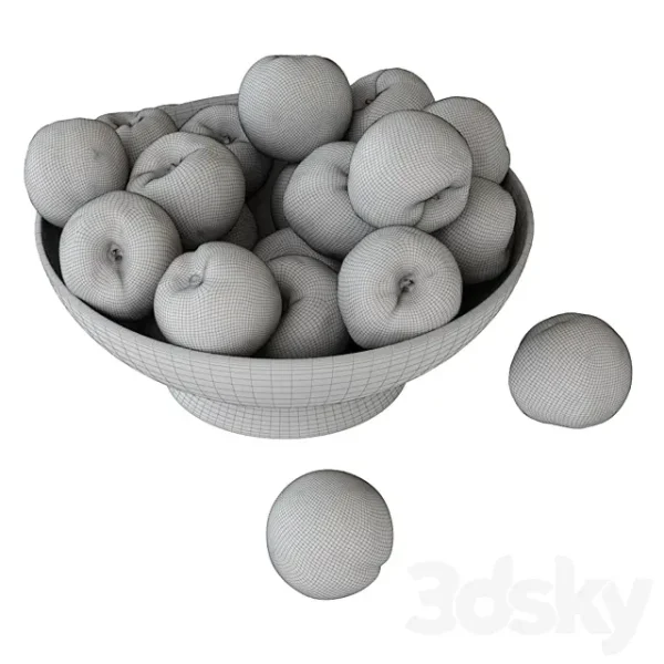 3DSky - Peaches in a Wooden Vase - Image 5
