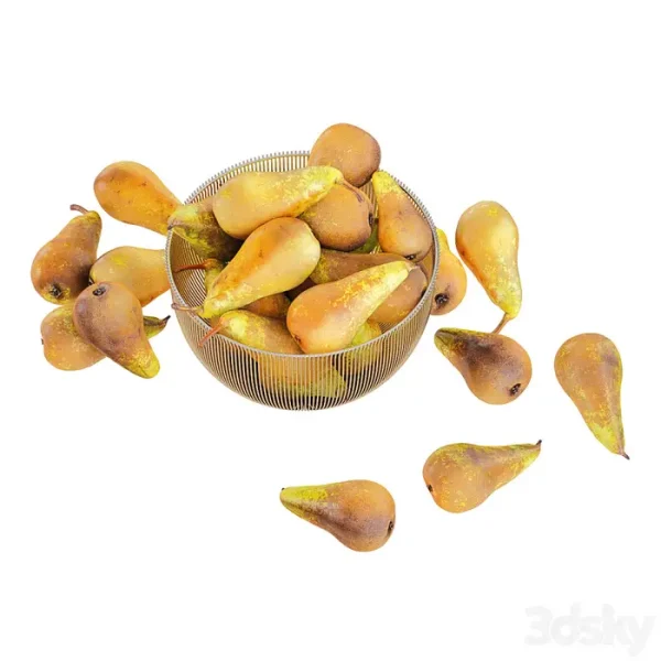 3DSky - Pear Conference In Decorative Metal Vase