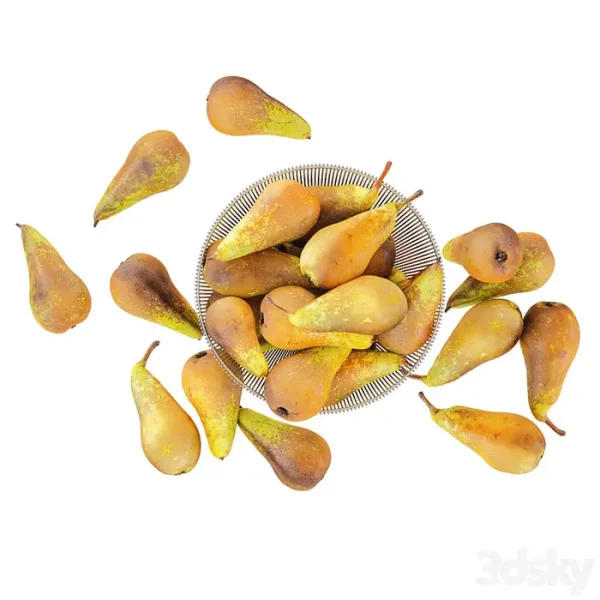 3DSky - Pear Conference In Decorative Metal Vase - Image 4