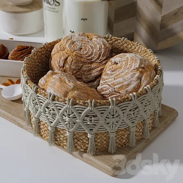 3DSky - Set Milk and Homemade Cakes - Image 4