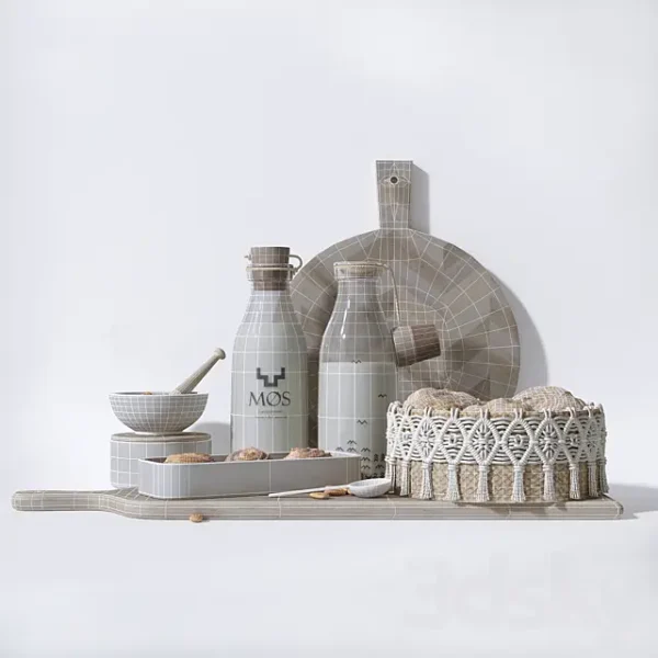 3DSky - Set Milk and Homemade Cakes - Image 5