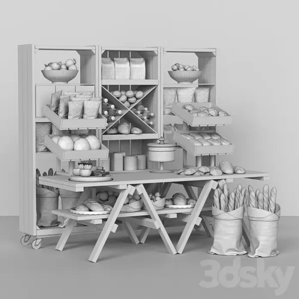 3DSky - Showcase at the Market with Products - Image 2