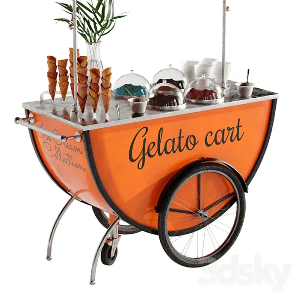 3DSky - Mini Gelato Cart 2 - Image 2
