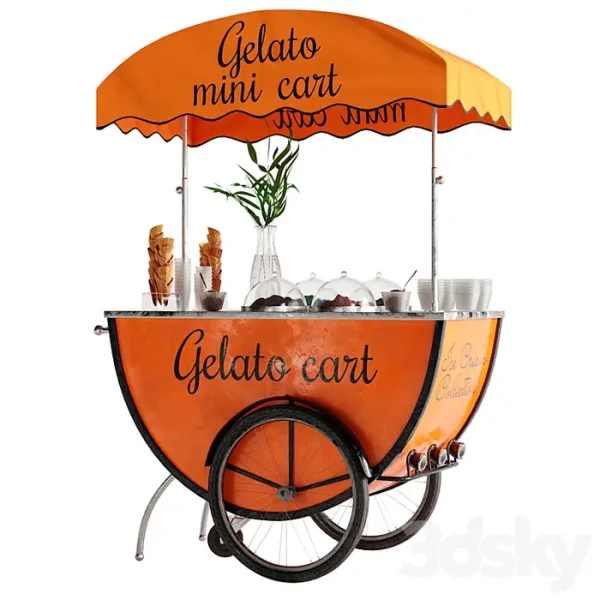 3DSky - Mini Gelato Cart 2 - Image 3