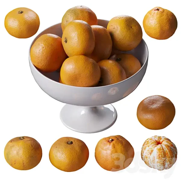 3DSky - Tangerines in a Tall Bowl