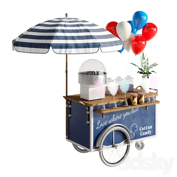 3DSky - Cotton Candy Cart