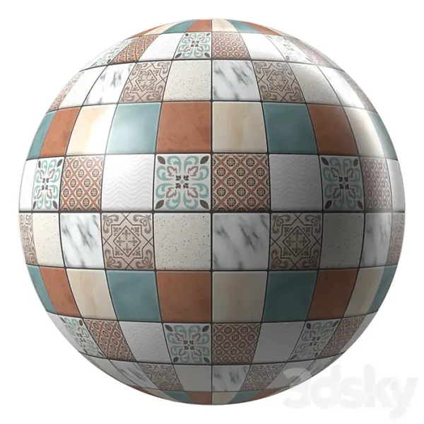 3DSky - Tiles Materials Moroccan Mosaic Tile
