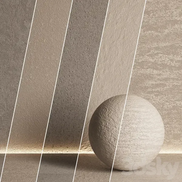 3DSky - 5 in 1 Set of Decorative Plaster No 06