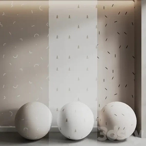 3DSky - Neutral Childrens Wallpaper Set
