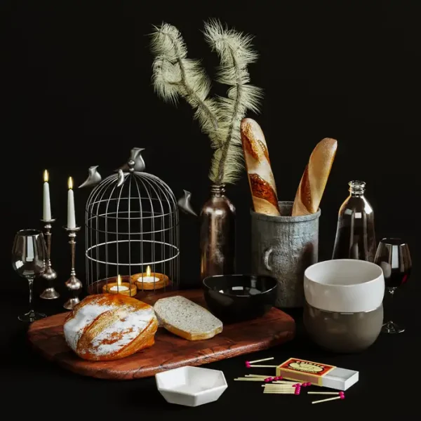3DSky - Kitchen Decorative Set 037 - Image 2