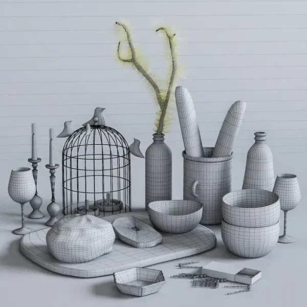 3DSky - Kitchen Decorative Set 037 - Image 3