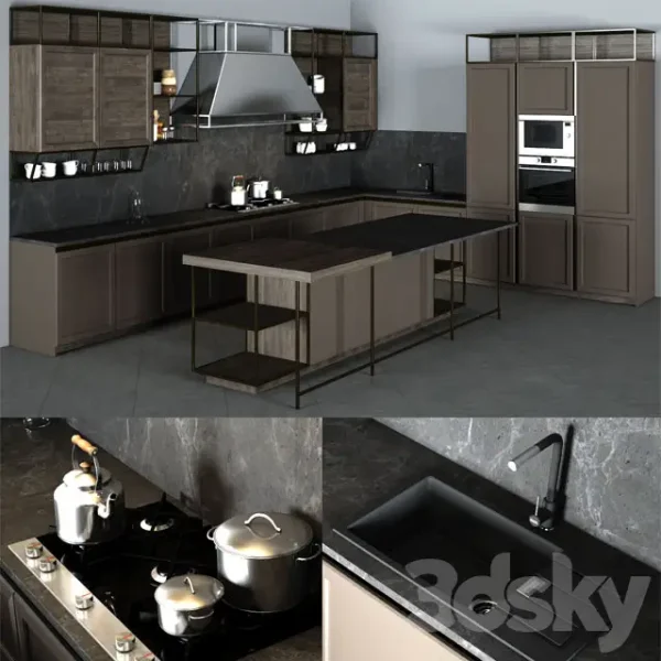 3DSky - Frame Snaidero Kitchen Furniture