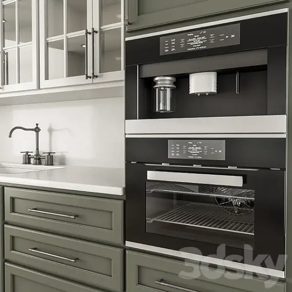 3DSky - Kitchen Neo Classic Green and White Set 36 - Image 4