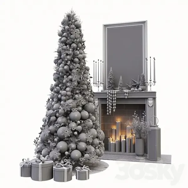 3DSky - Christmas Decorative Set Sk 2 - Image 5