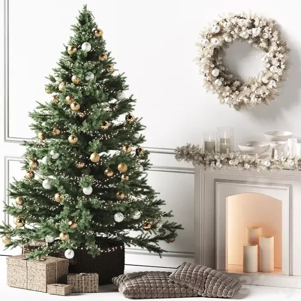 3DSky - Christmas Tree with a Fireplace